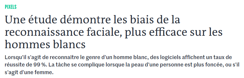 Article paru dans le journal Le Monde en 2018