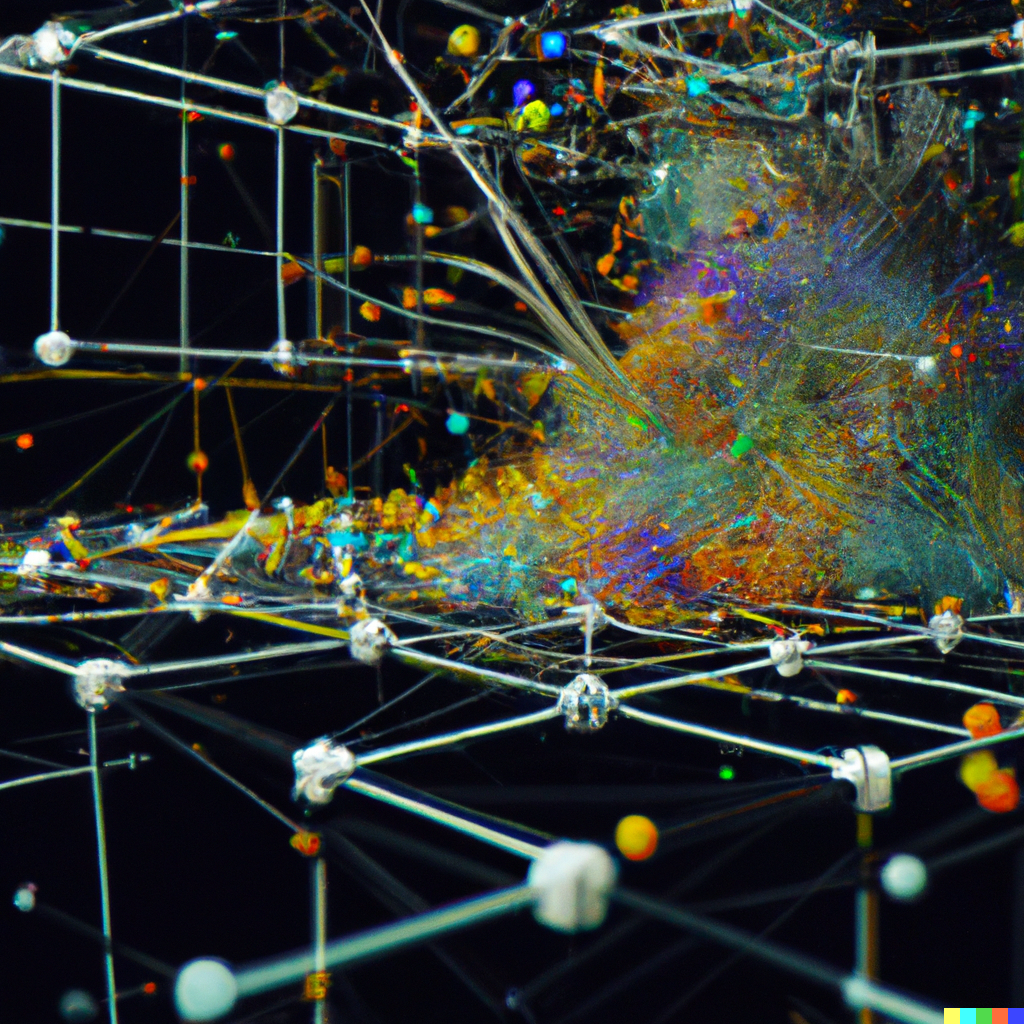 Image évoquant un réseau neuronal créée par DALL-E 2